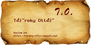 Töreky Ottó névjegykártya