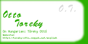 otto toreky business card